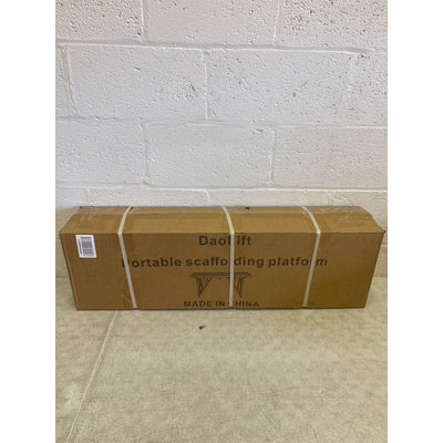 DaoLift 70.87"x9.84" Carbon Steel Scaffolding Platform CAP 660 LBS 36-57" H
