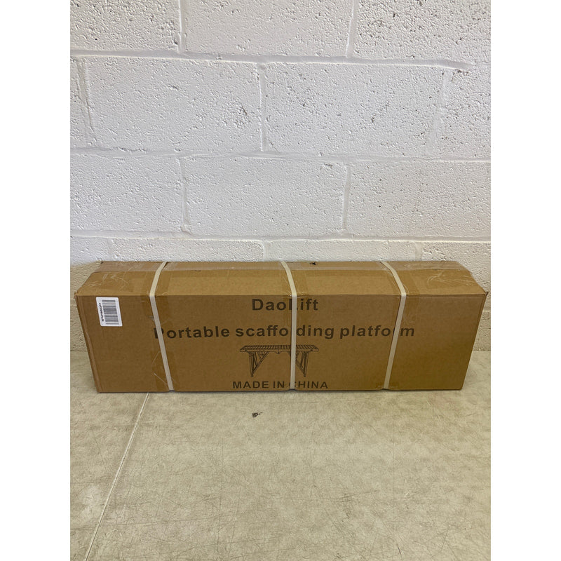 DaoLift 70.87"x9.84" Carbon Steel Scaffolding Platform CAP 660 LBS 36-57" H