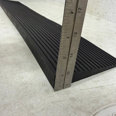 CINNYE 1'' Rise Solid Rubber Wheelchair Ramp for Doorways (35x6x1in) - Black