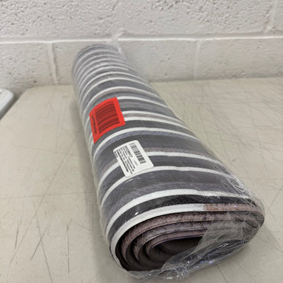 Multi-Purpose Anti-Fatigue Foam Floor Mat (55"x20") Non-Slip - Black & Gray