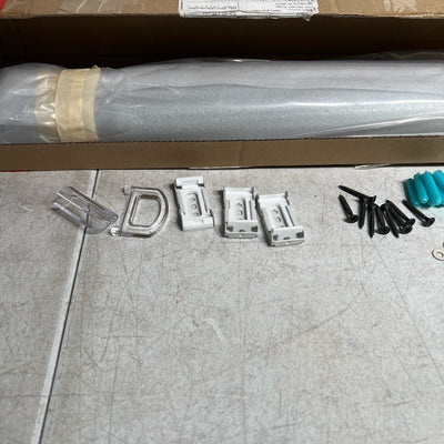 Set-of-2 54" W x 42" L Keego Roller Shades, Room Darkening, Gray / Off White