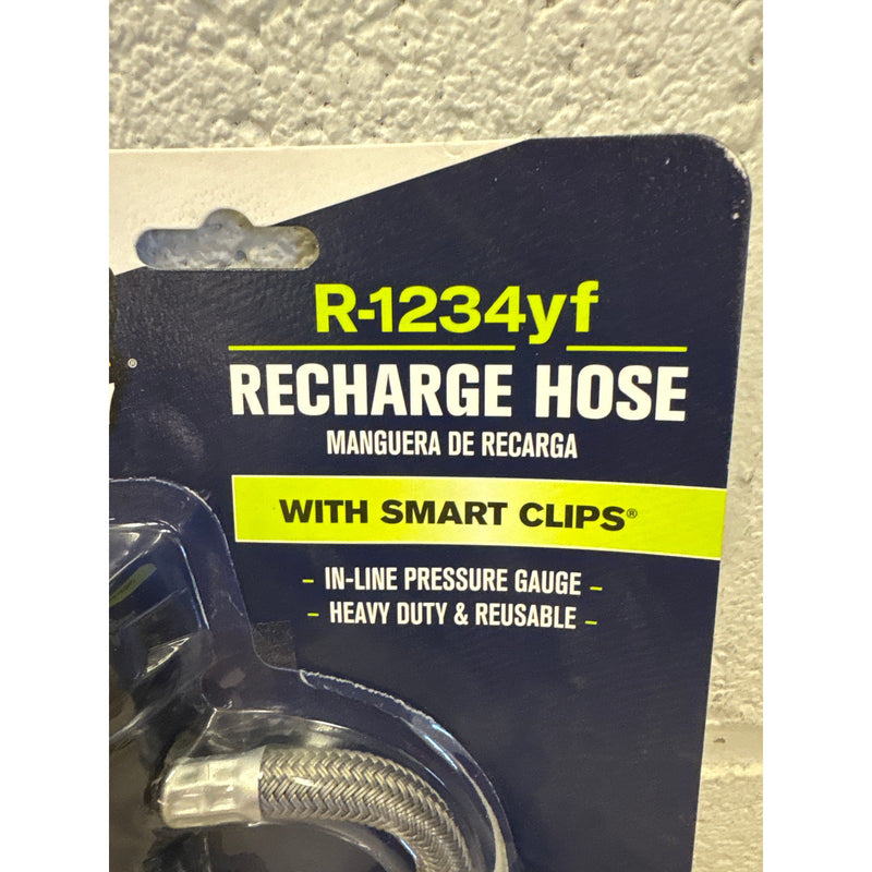 Blaster Recharge Hose with Smart Clips, In-line Pressure Gauge R1234yf