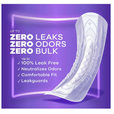 Always Discreet Adult Incontinence Pads Long Length, Postpartum Pads, 112 Count