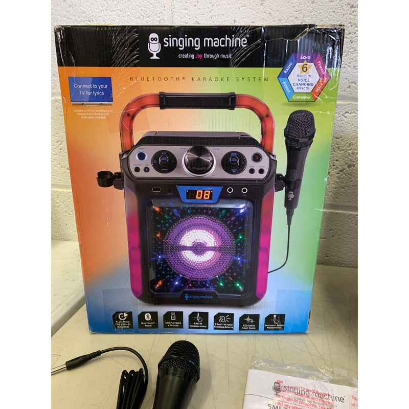 Singing Machine Groove Cube Hype Bluetooth, Stand Alone Karaoke Machine