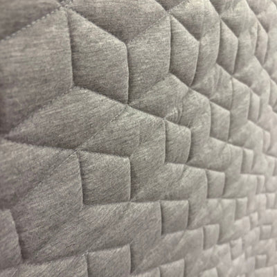 Queen Comforter, Reversible Plush Blanket w Diamond Stitching Design Gray, White