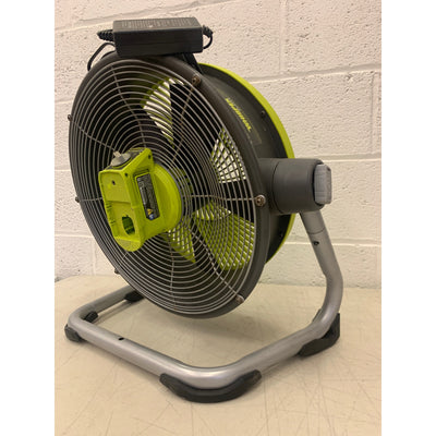 RYOBI 18V Cordless WHISPER SERIES Air Cannon Fan FAN & CORD ONLY PCL813B