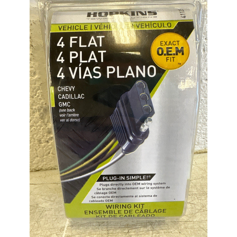 Hopkins 41125, CHEVY, GMC, Cadillac, Towing Wiring Kit, 4 Flat, 1988 +