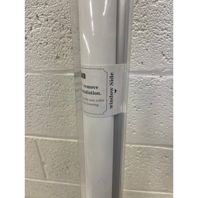 ChrisDowa Cordless Blackout Roller Shades for Windows 47" W x 72" H, White