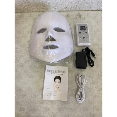 Blue Red Light Therapy Mask for Face, 7 Colors LED Face Mask Light Therapy