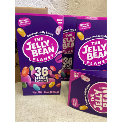 12 PACKS per Case The Jelly Bean Planet 36 Huge Flavors Box, Gourmet Jelly Beans