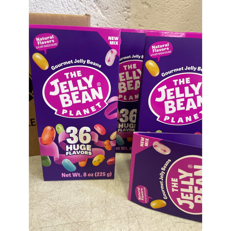 12 PACKS per Case The Jelly Bean Planet 36 Huge Flavors Box, Gourmet Jelly Beans