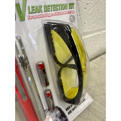 Certified A/C Pro UV Leak Detection Kit UV Light with Safety Glasses Auto Tools