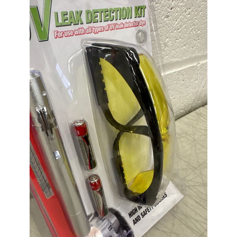 Certified A/C Pro UV Leak Detection Kit UV Light with Safety Glasses Auto Tools