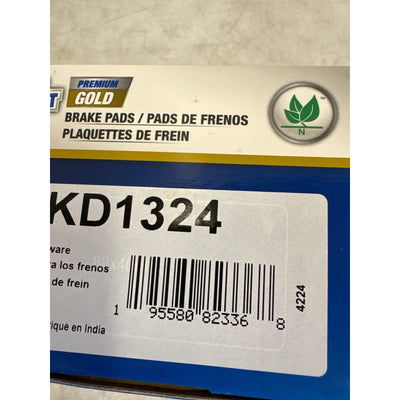 Carquest Premium Gold Brake Pads w Hardware, Front, Lexus, Toyota 10-20 GMKD1324