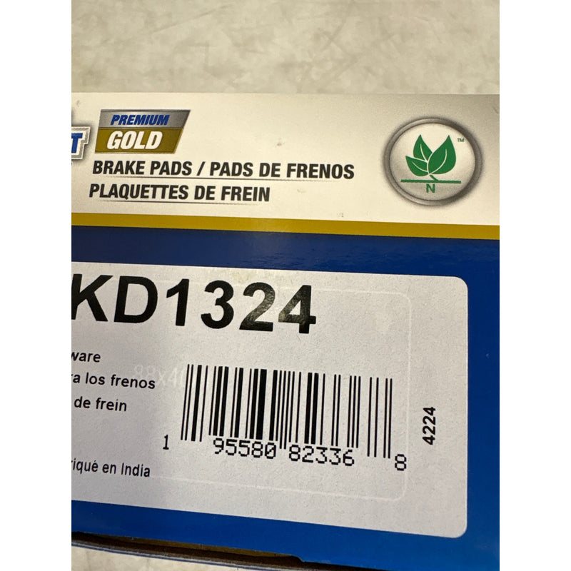 Carquest Premium Gold Brake Pads w Hardware, Front, Lexus, Toyota 10-20 GMKD1324