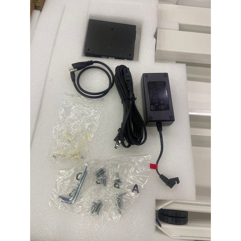 FlexiSpot Standing Desk 48"x24" Electric 6-Button, White, E9W COSMETIC BLEMISHES