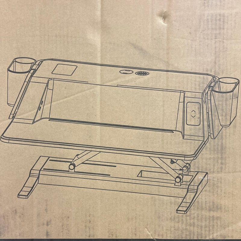 FlexiSpot Motorized Sit-Stand 30" Workstation GRAY EM6MG DESK ONLY NO HARDWARE