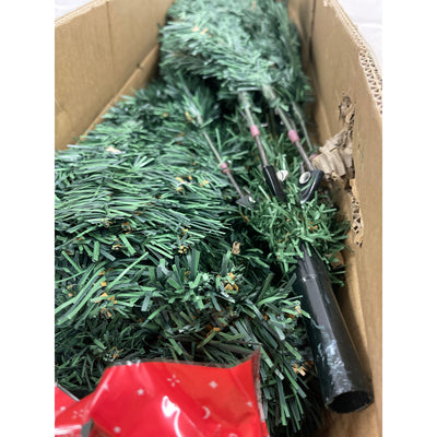 Árbol de Navidad artificial de 180 cm, decoración navideña, árbol artificial de temporada con adornos