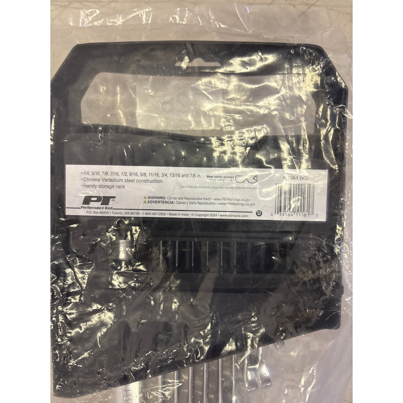 Wilmar 11 Piece Full Polish Combination Wrench Set 1/4" to 7/8" - W1061