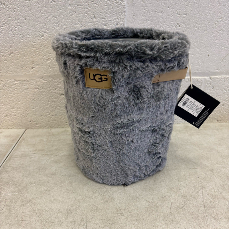 Ugg Dawson Waste Bin with Plastic Insert & Soft Outer Cover, 9"x10.5" - Charcoal