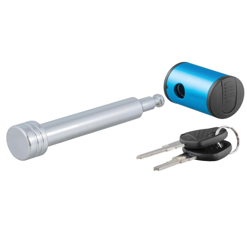 CURT Right-Angle Trailer Hitch Lock, 5/8-Inch Pin, Fits 2 or 2-1/2-Inch Receiver