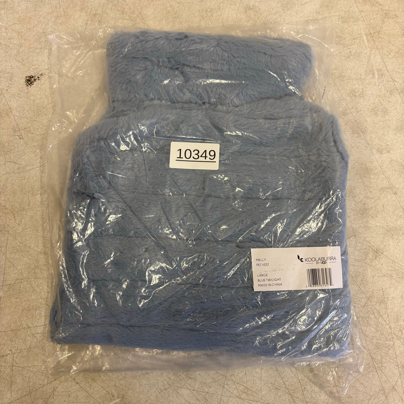 Koolaburra by UGG Pet Melly Vest Dog Jacket / Sweater 17-18" Collar, Blue, Large