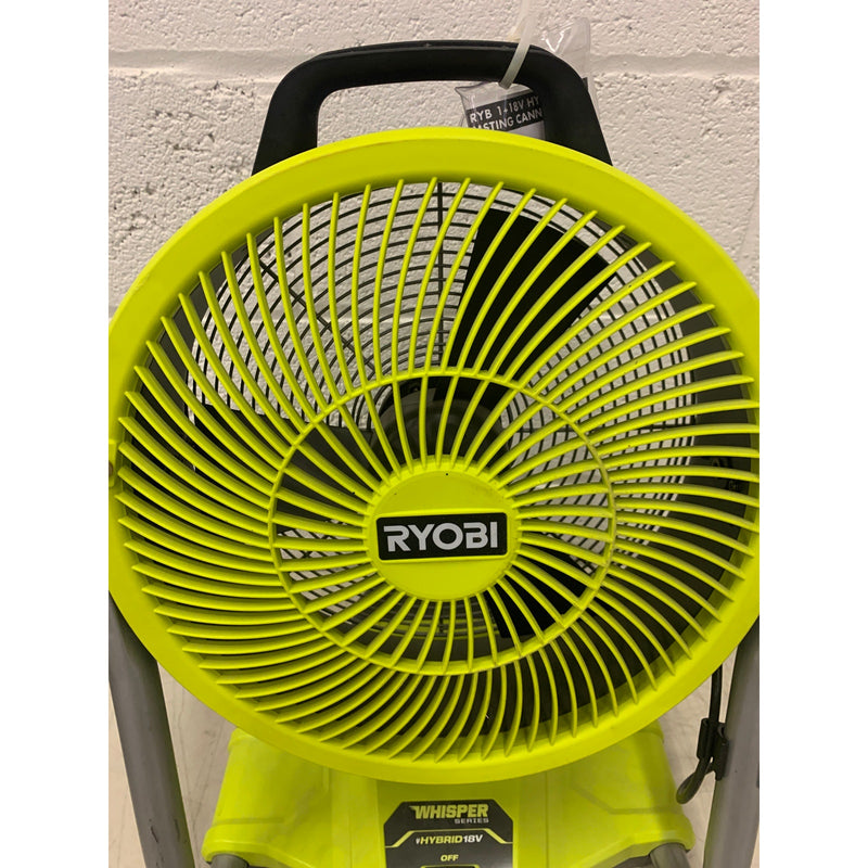 RYOBI ONE+  Misting Air Cannon Fan Kit 18V Cordless Hybrid WHISPER 12"
