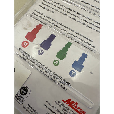 Milton Industries 14 Piece Red Coupler/Plug M-style 1/4" NPT Kit - S-314MKIT