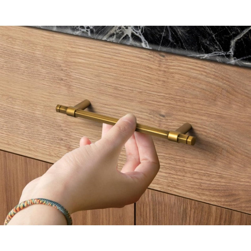 6-Pack Goo-Ki 7-1/2" Hole Center Cabinet Pulls Dark Champagne Bronze, Hardware