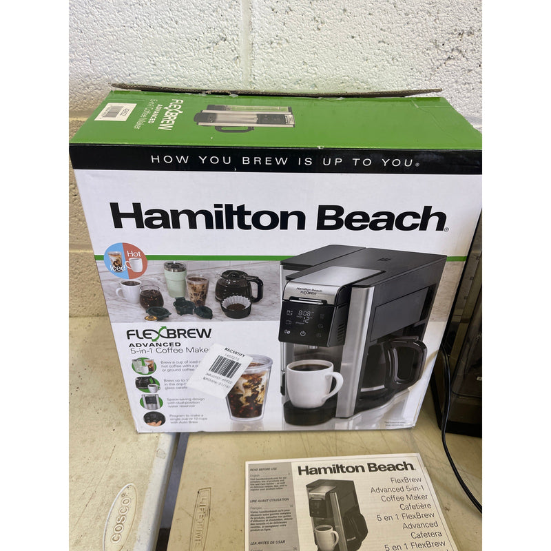 Hamilton Beach FlexBrew Advanced 5-in-1 Coffee Maker, Pods or Ground, or Pot