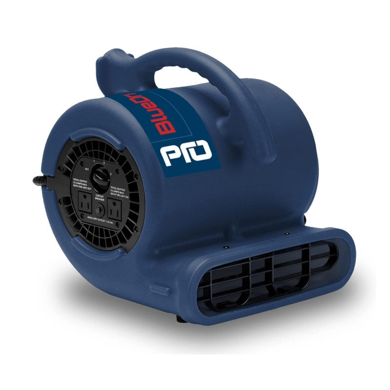 BlueDri 1/4 HP 900 CFM Air Mover Water Damage Restoration Equipment Carpet Dryer
