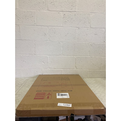 CLBA Matte Gold Mirror 22x30" Rounded Rectangle Aluminum Alloy Framed Vanity