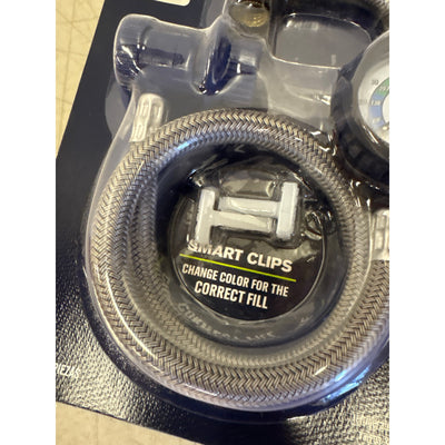 Blaster Recharge Hose with Smart Clips, In-line Pressure Gauge R1234yf
