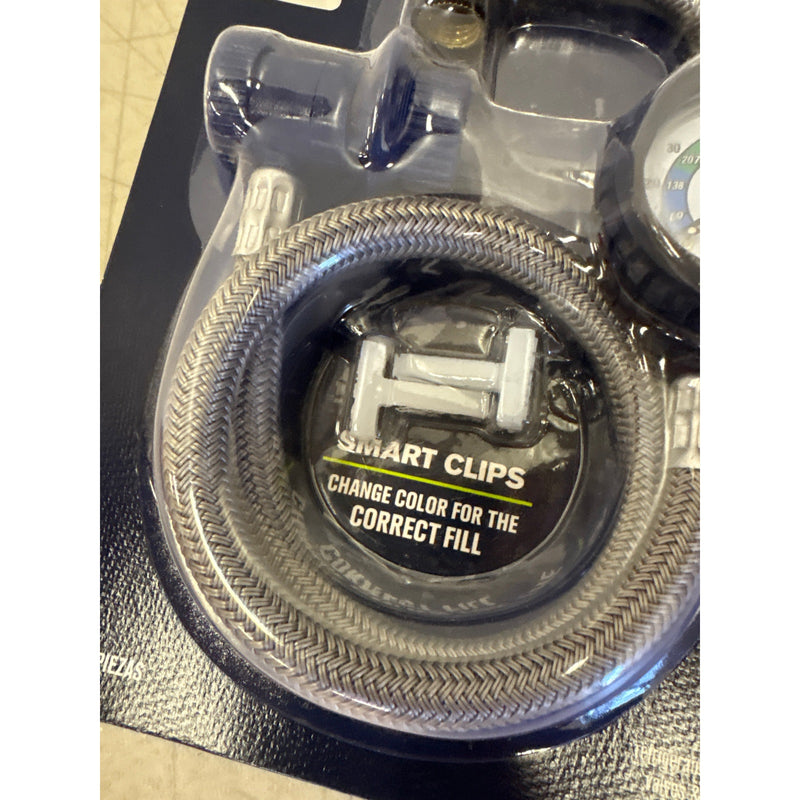 Blaster Recharge Hose with Smart Clips, In-line Pressure Gauge R1234yf