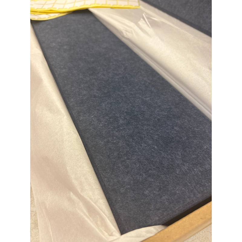 DECORITA Shiplap Felt Wall Panels 23-SqFt Interior Wall Decor, Denim Blue 24pcs