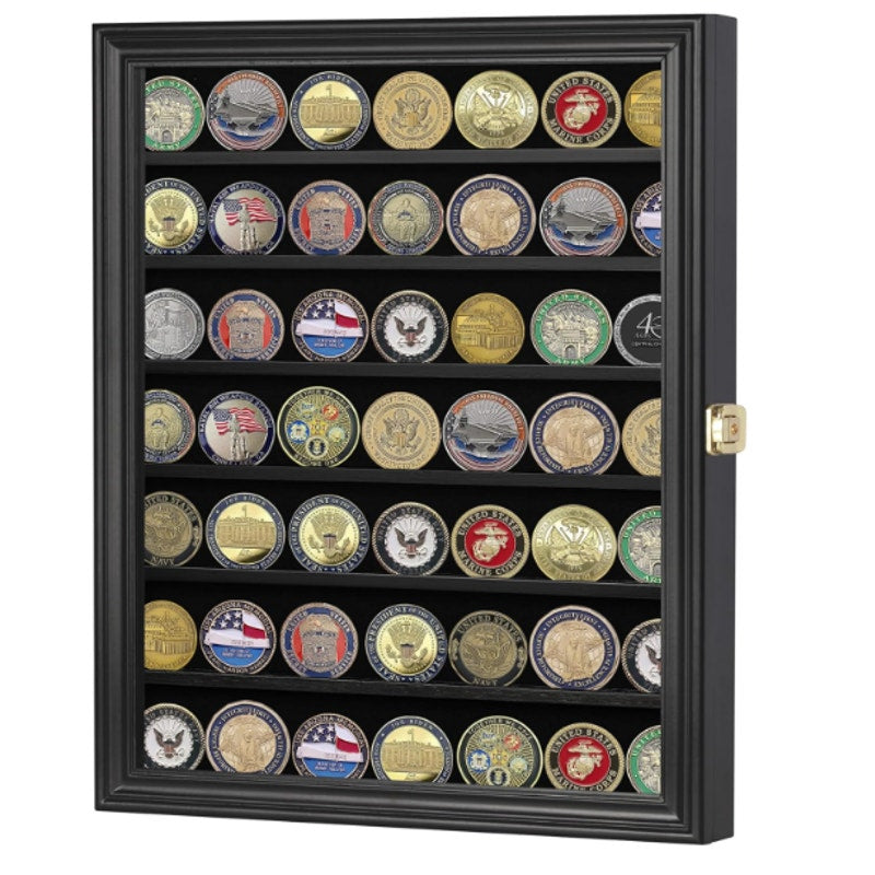 DisplayGifts Display Stand Rack 98% UV Protection Compatible w Coins Medals etc.