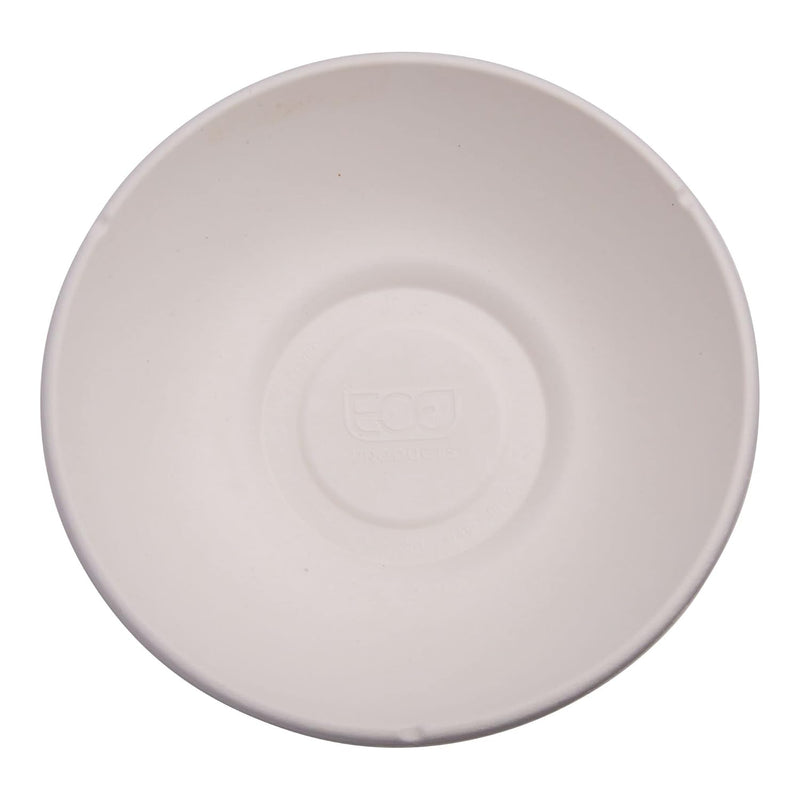 Eco-Products 24 oz. White Compostable Sugarcane Coupe Bowl - 400/Case epbl24c