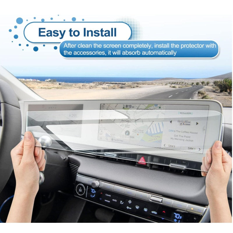 Coleya Screen Protector for Hyundai Ioniq 5 2022-24 (SE/SEL/Limited) 9H Tempered