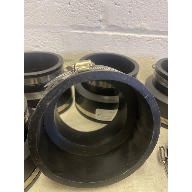 SET-OF-16 Fernco 4 in. Concrete x 4 in. DWV Flexible PVC Coupling Rustproof PVC