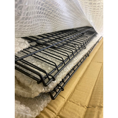 Yuwoune Retail Candy Display Rack, 5 Tier Black Metal Display with Wheels 48" x 54"