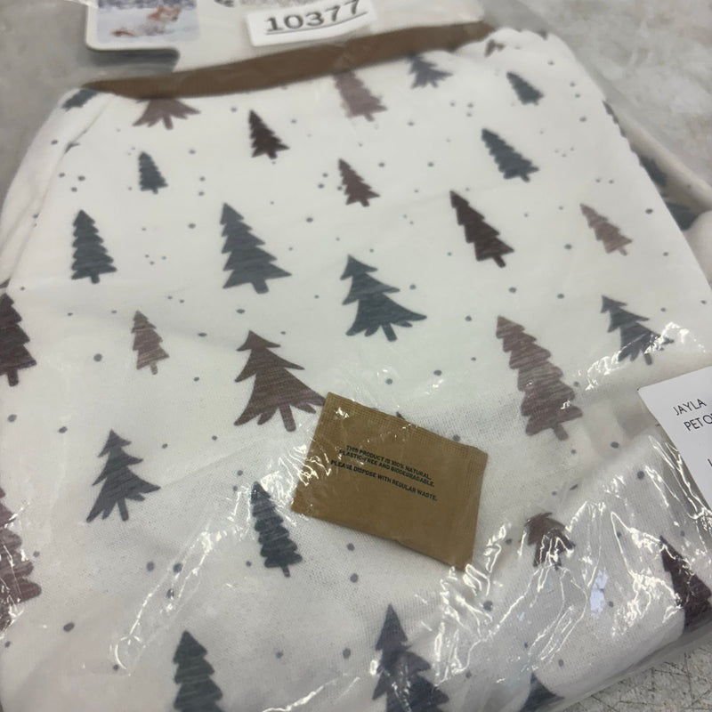 Koolaburra UGG Pet Jayla 1-Pc Pajama Dog Jacket 17-18" Collar, Tree Design Large