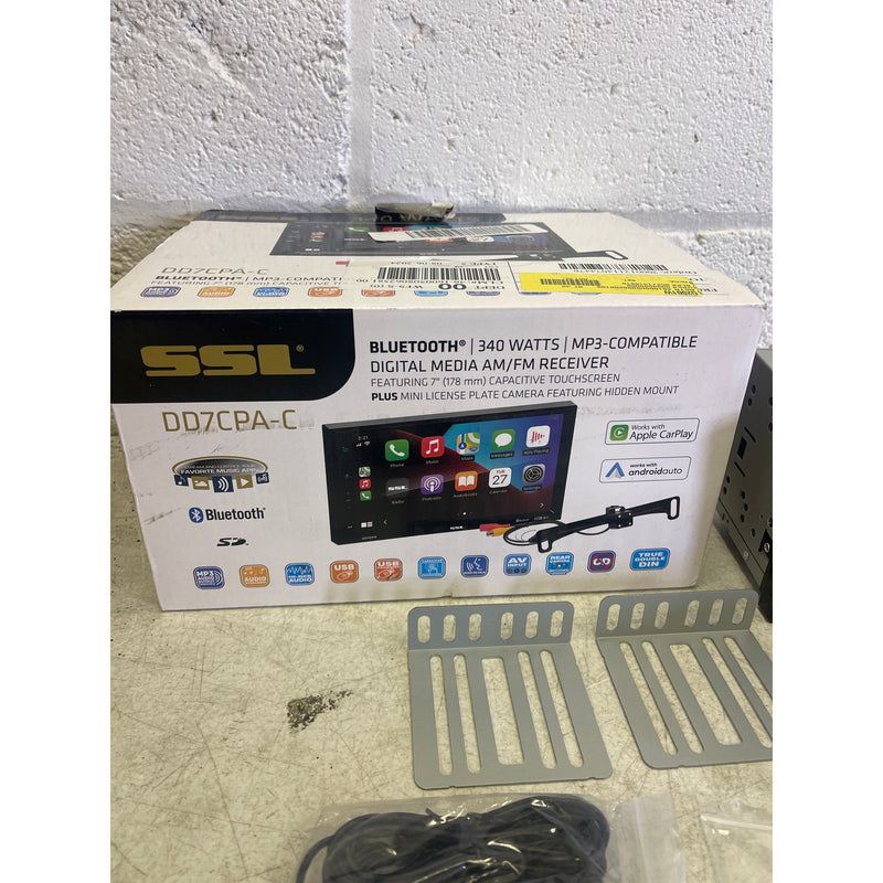Sound Storm DD7CPA-C Car Audio Stereo., Apple & Android Auto, 7" Screen & Camera