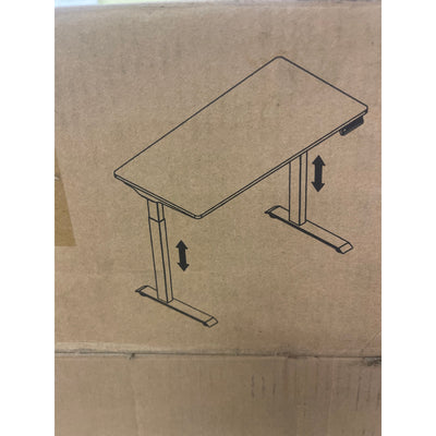 FlexiSpot Standing Desk 48"x24" Electric 6-Button, White, E9W COSMETIC BLEMISHES