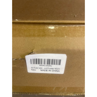 Toilet Safety Rail w Foot Rest Height Adjustable 400LB Steel Foldable & Portable