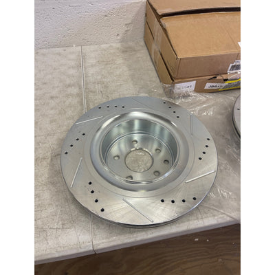 SET-OF-2 Power Stop Brake Rotors, Front Wheel, Drilled And Slotted, JBR1300XR