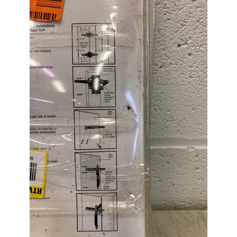 Everbilt Black Post Latch Gate Set