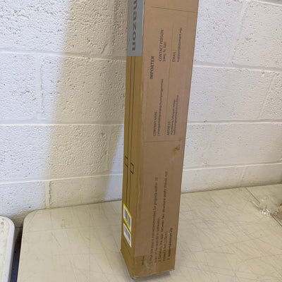 Domart Stainless Steel Square Glass Railing Post System with Clamp, 85cm, Black