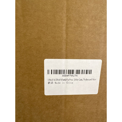 Single 14.5" Flat Free Replacement Tire / Wheel, Steel Rim, Universal Fit