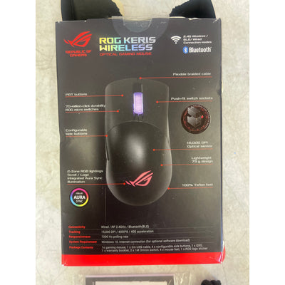 ASUS ROG Keris Wireless Lightweight Gaming Mouse ROG 16,000 DPI sensor Black