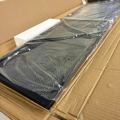 4-Tier Metal Storage Ladder Bookshelf, Durable 24" L X 14" W X 58" H - Black